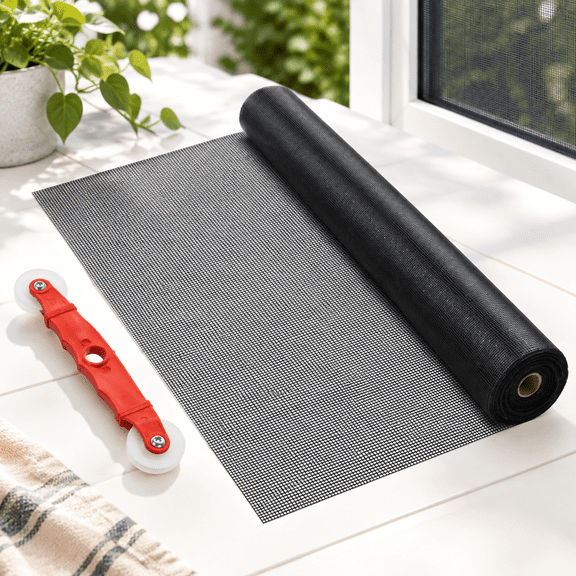 Fiberglass Window Screen Roll 36" x 100' Durable Replacement for Windows and Doors