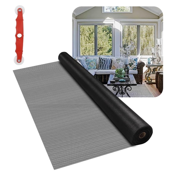Fiberglass Window Screen Roll 36” x 100’ Replacement for Windows, Doors, Porches