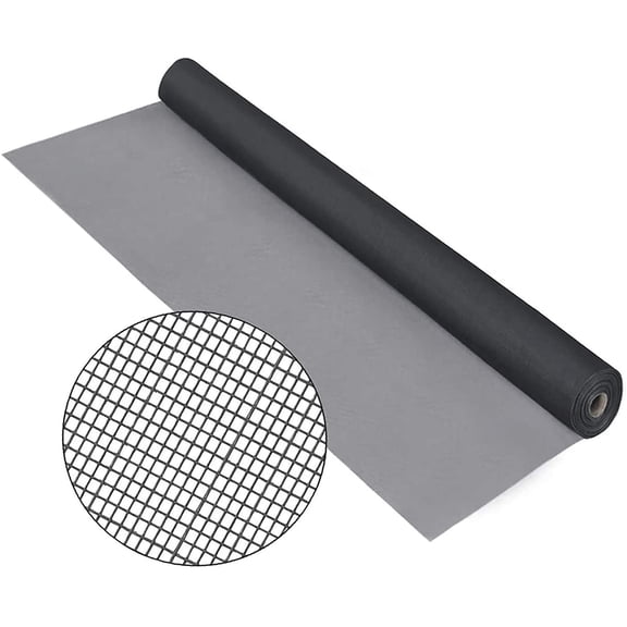 Fiberglass Window Screen Roll 36in x 100ft DIY Custom Screens Replacement Mesh for Windows Doors Patio Premium Pet Proof Porch Outdoor Kitchens Tree Houses Pool