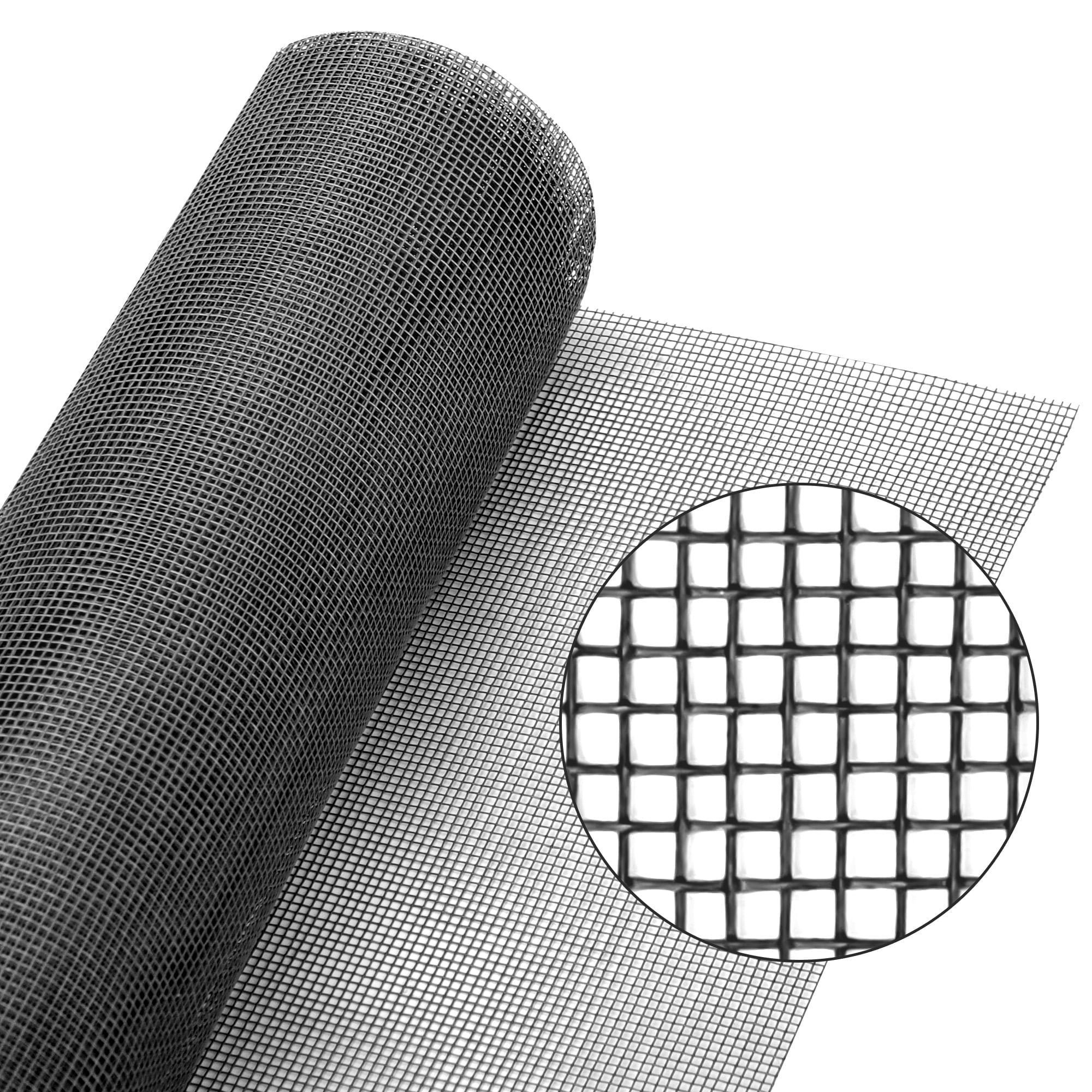Fiberglass Window Screen Roll - 98 x 47'' Windows Door Screen Mesh DIY ...