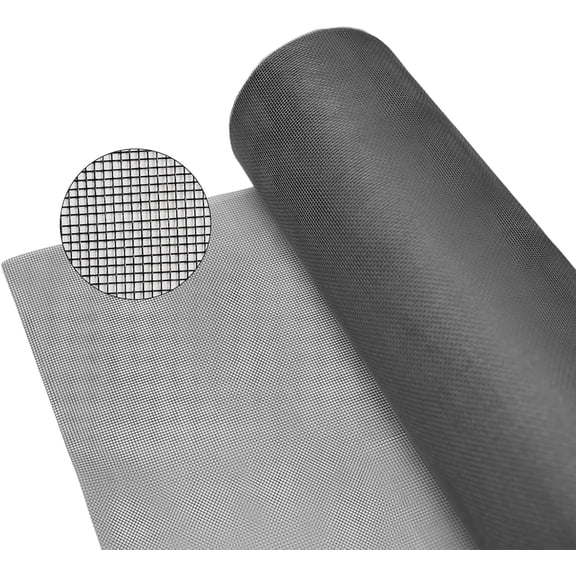 Fiberglass Window Screen Roll, Protection Screen Roll, Transparent and Sturdy, UV-Resistant for Installation and Repair of Door and Window Screens