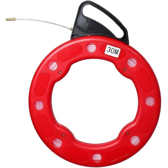 Fiberglass Wire Cable Fish Snake Tape Puller Puller Duct Conduit Rodder Reel (3mmx30m)