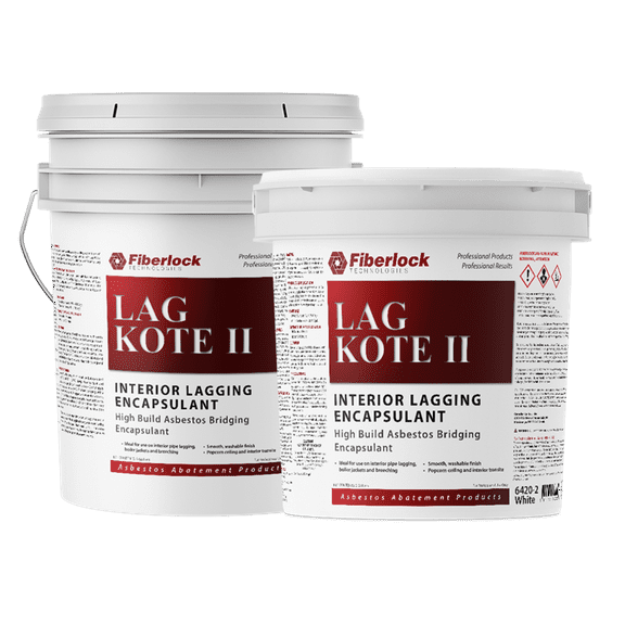 Fiberlock Lag-Kote II Interior Lagging Encapsulant, White, 2 Gallon
