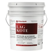 Fiberlock Lag-Kote Interior & Exterior Lagging Encapsulant, White, 5 Gallon