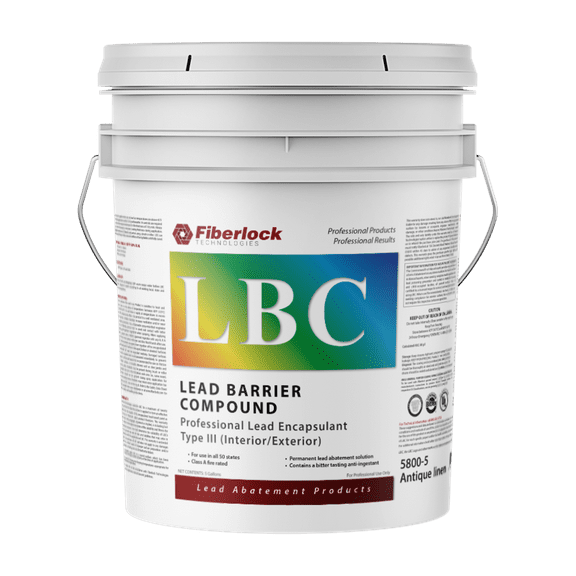 Fiberlock Lead Barrier Compound III, Antique Linen White, 5 Gallon