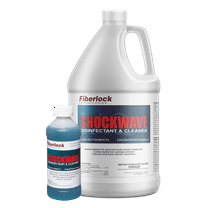 Fiberlock ShockWave Disinfectant Cleaner Concentrate, Clear Blue, 1 Gallon