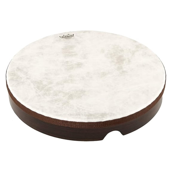 Fiberskyn Frame Drum 16 Inch - Hand Drum with Fiberskyn 3 Head, Pre-Tuned, Lightweight & Durable Percussion Instrument for Music Therapy & Performance