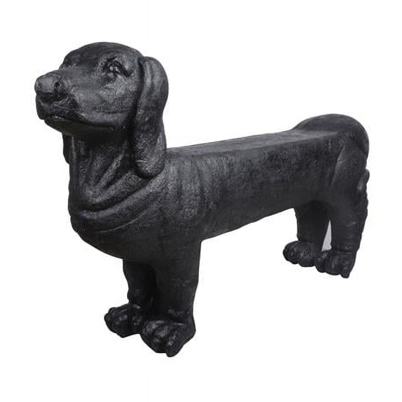 Fiberstone Dachshund Bench, Black