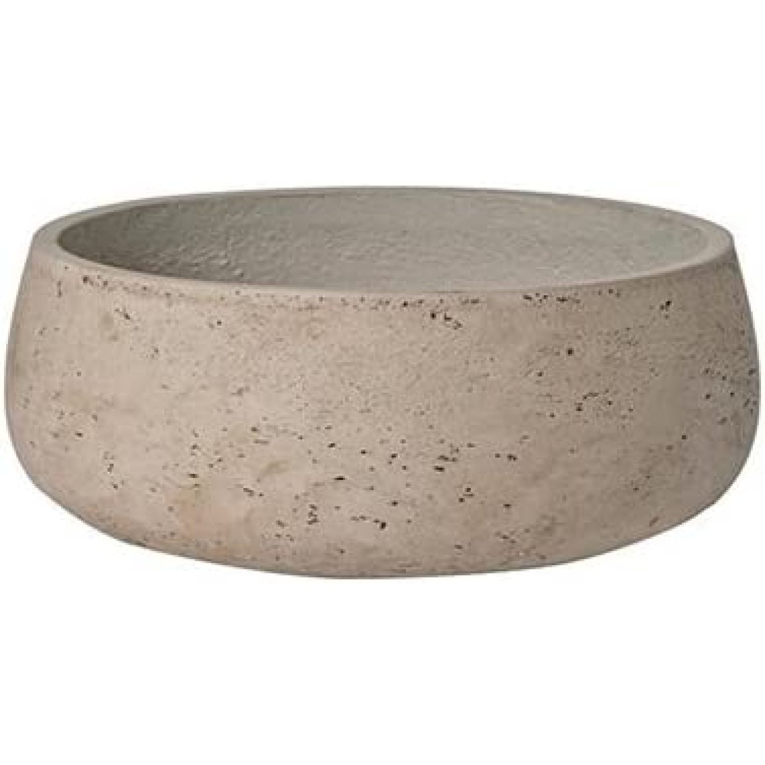 Fiberstone Grey Washed Planter Pot 5" H x 14" - by Bilot