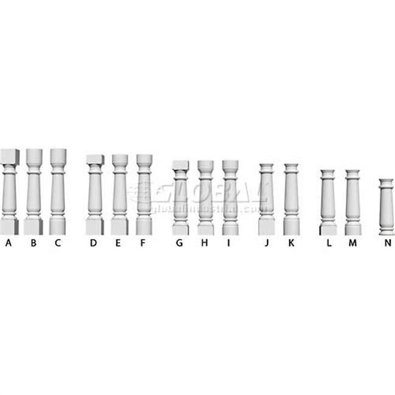 Fiberthane 5 In W X 24 In H Architectural Hamilton Baluster Style fiberthane-5-in-w-x-24-in-h-architectural-hamilton-baluster-style