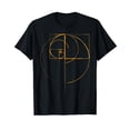 thumbnail image 1 of Fibonacci Golden Ratio Circle T Shirt, 1 of 3