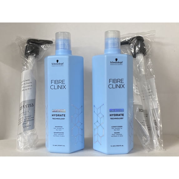 Fibre Clinix Hydrate Shampoo & Conditioner Liter Duo for normal to dry hair by Schwarzkopf Professional