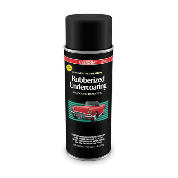 Fibre glass Evercoat 101348 Low Rubberized Undercoating, 18 oz, Black, Low VOC VOC, Liquid, Rubberized (Y/N): Yes
