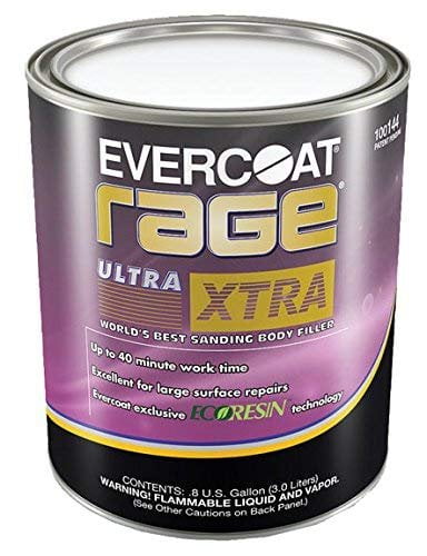 Fibre Glass-Evercoat Rage Ultra Xtra Sanding Body Filler, 0.8 Gallon FIB-144
