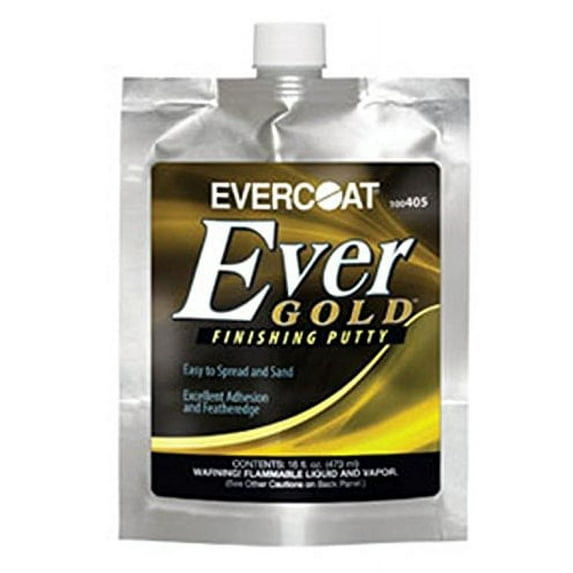 EverGold Finishing Putty, 16 oz. Pouch Fibre Glass-Evercoat 405 FIB