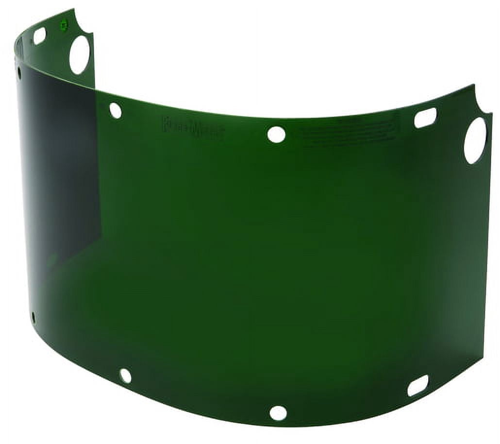 Honeywell Fibre-Metal by High Performance Green Shade 5 Injection Molded Propionate Extended View Faceshield