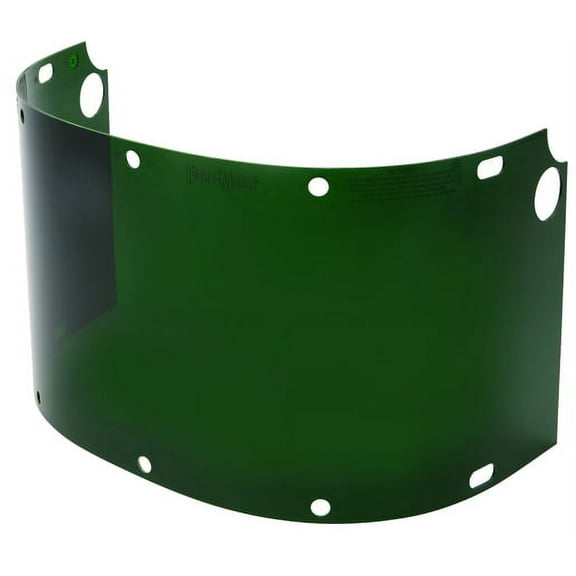 Honeywell Fibre-Metal by High Performance Green Shade 5 Injection Molded Propionate Extended View Faceshield