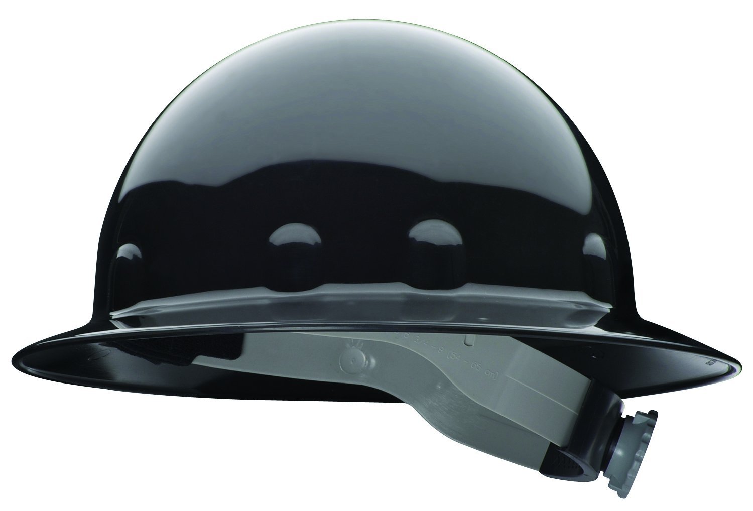 Fibre-Metal by Honeywell SuperEight Thermoplastic Full Brim Hard Hat with 8-Point Ratchet Suspension, Hi-Viz Strong Orange with Silver Reflective Tape -E1RW46A289