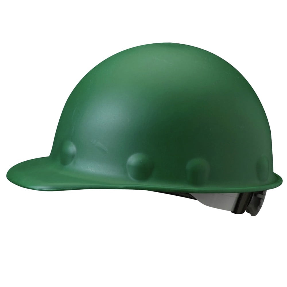 Honeywell Fibre-Metal Roughneck P2 Protective Caps, SuperEight Ratchet, Green