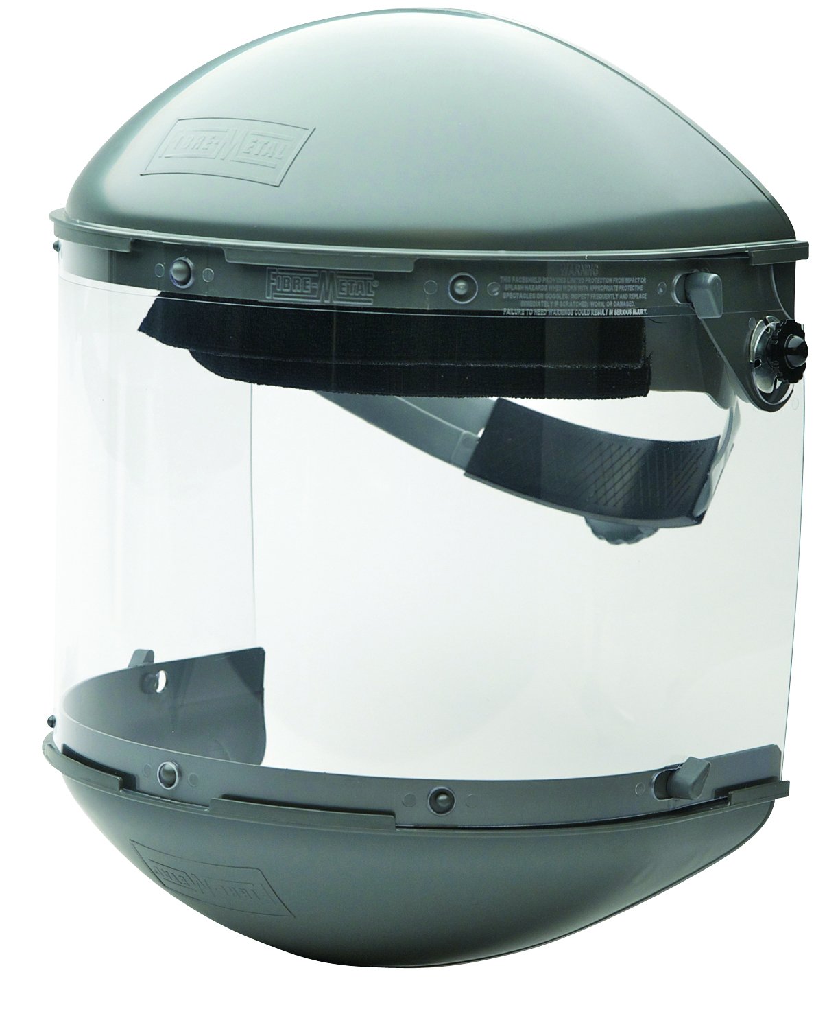 Fibre-Metal by Honeywell FM500DCCL Clear Visor Noryl Chin Guard 7" Crown Size Ratchet Dual Crown High Performance Face Shield System CA2