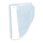 Faceshield Visor, Proprionate Material, Uncoated, 8 in Visor Height, Clear