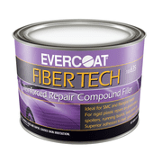 Fibre glass Evercoat FIBER TECH 100635 Reinforced Repair Compound Filler, 0.5 gal Pouch, Magenta, Heavy Paste
