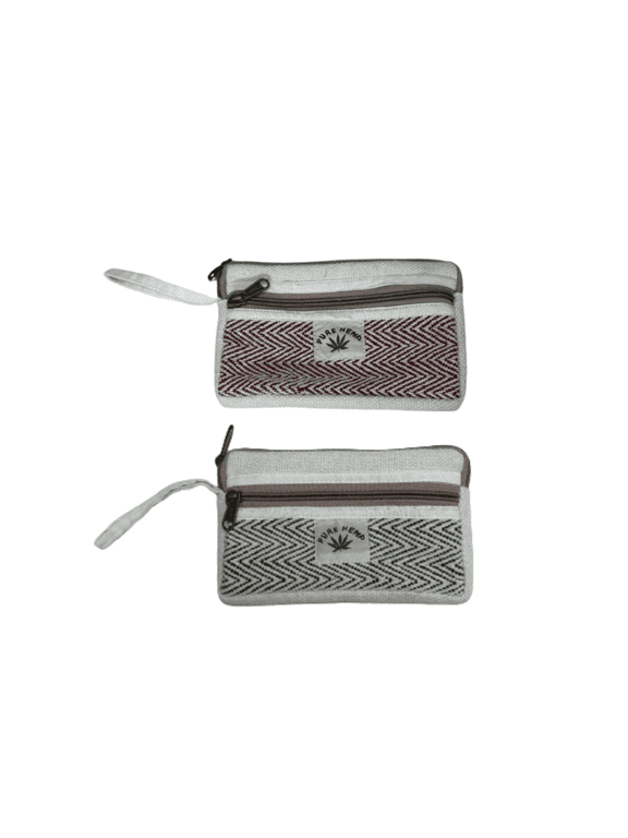 Cotton Hemp Coin Purse, Hemp pouch, Hemp Wallet, Coin Bag, Makeup Bag