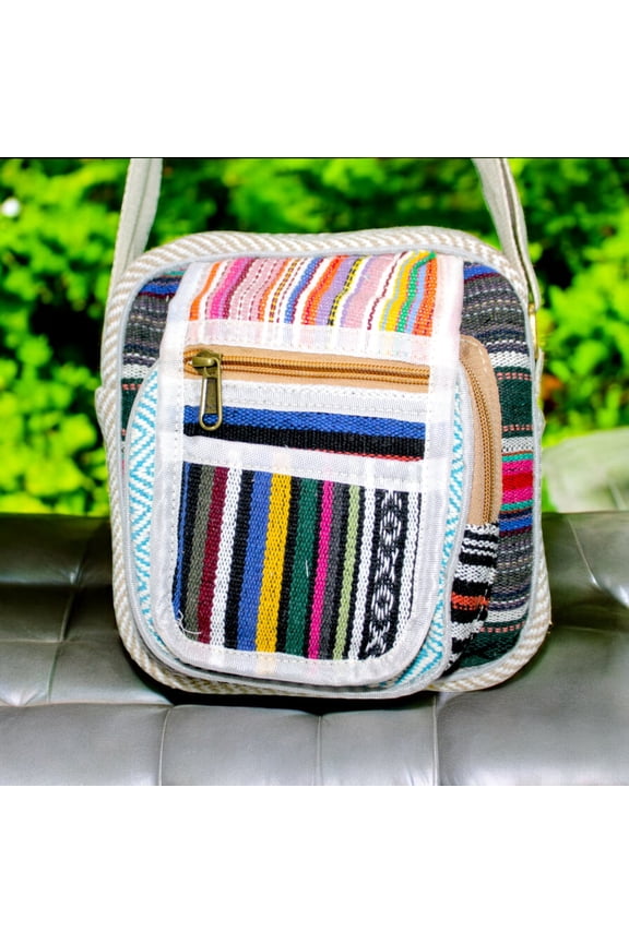 Handcraft Hemp cotton Cross Body Side Sling Hemp Bag For Men & Women Sling Bag