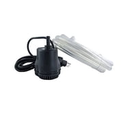 FibroPool Pool Cover Pump 600 GPH - Submersible Electric Utility Water Pumps - 16 foot Heavy Drain Hose - For All Swimming Pools, Spas and Hot Tubs Black