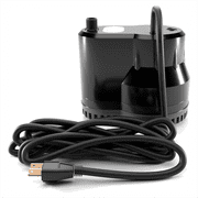 FibroPool 600 GPH Submersible Pool Cover and Utility Pump with 16 ft Hose for Spas, Hot Tubs and Ponds
