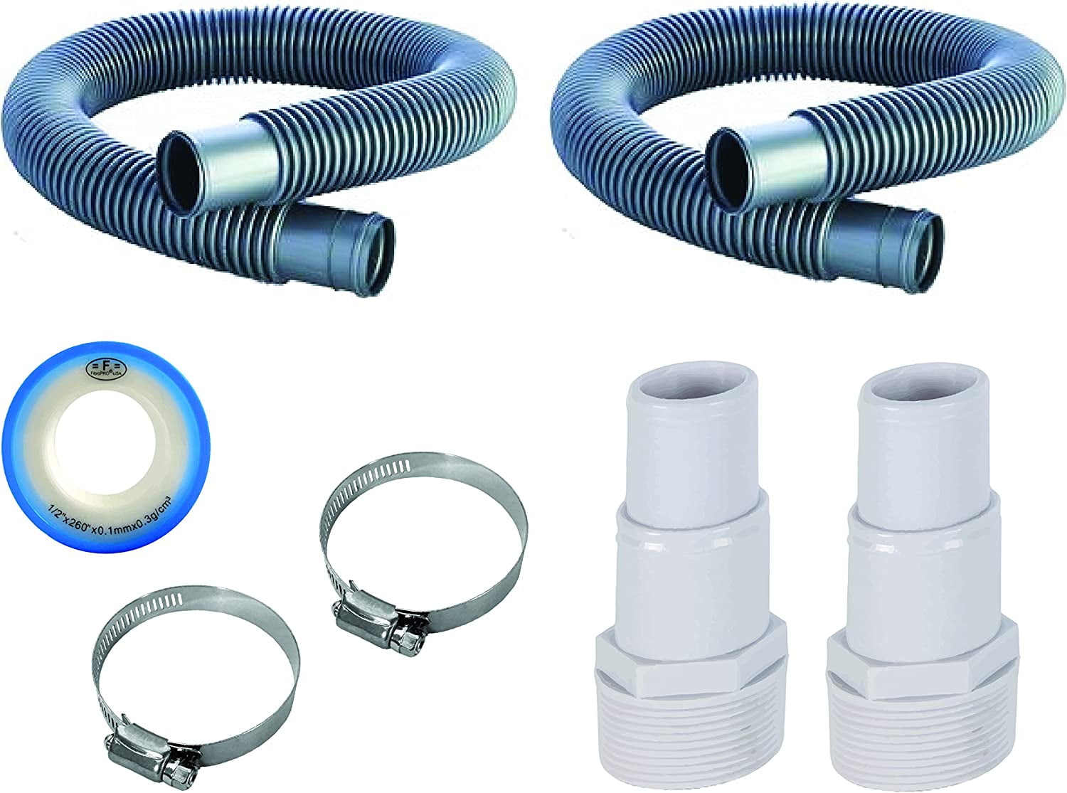 FibroPool Swimming Pool Filter Hose Replacement Kit - Thumbnail 4