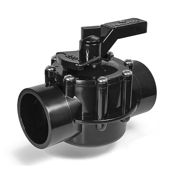 FibroPool Swimming Pool Diverter Valve - 2 inch - 2 Way - Positive Seal & Non Lube Replacement Valve for Pools and Spas