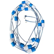 FibroPool 50ft Safety Rope with Floats, Pre-Assembled Divider Buoy with Hooks
