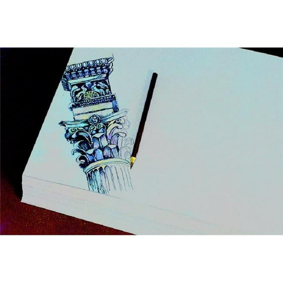 Fibrous Bogus Drawing Paper, 80 lbs, 12 x 18 in., Gray - Pack of 250