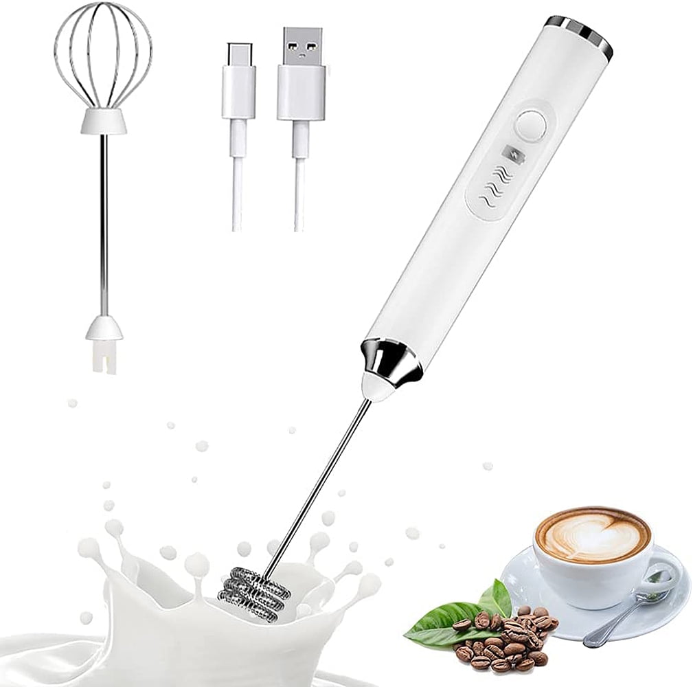 Electric Milk Frother 304 Stainless Steel Mini Foam Maker Rechargeable USB  Type-C Cable Drink Mixer Whisk Beater for Coffee - AliExpress