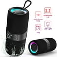 thumbnail image 1 of Ficcug Portable Wireless Bluetooth Speaker,Waterproof Speaker with LED Lights / Deep Bass,10H Playtime,TWS Pairing for Outdoor Party,Black, 1 of 8
