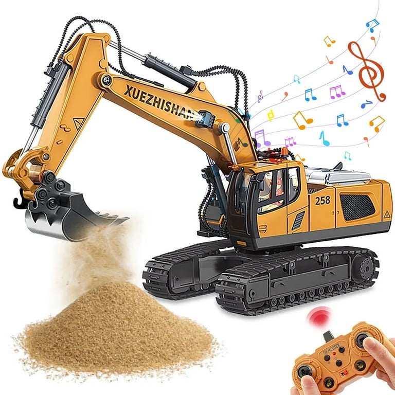 Rc Excavator Toy Rc Construction Toys For Adults Ficcug Remote