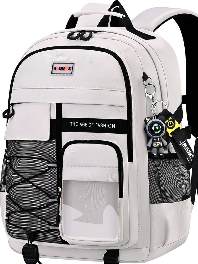 Ficcug School Backpack for Laptop,Fashion Waterproof School