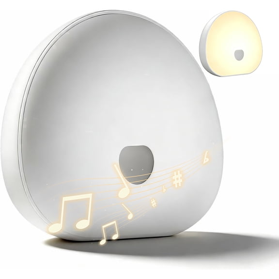 Izrizr White Noise Machine for Baby & Adult Sleeping,Portable Sleep Sound Device with 7-Color Night Light, 10 Soothing Sounds, Auto-Off Timer