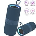 thumbnail image 1 of Ficcug Portable Wireless Bluetooth 5.3 Speaker,Waterproof Speaker with LED Lights and Deep Bass,Outdoor Party Speaker,TWS Pairing,Blue, 1 of 9