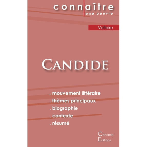 Fiche de lecture Candide de Voltaire (Analyse littéraire de référence et résumé complet), (Paperback)