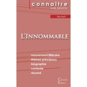 Fiche de lecture LInnommable de Samuel Beckett Analyse litt raire de r f rence et r sum  complet, Paperback
