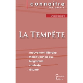 Fiche de lecture La Tempte de William Shakespeare (analyse littraire de rfrence et rsum complet), (Paperback)