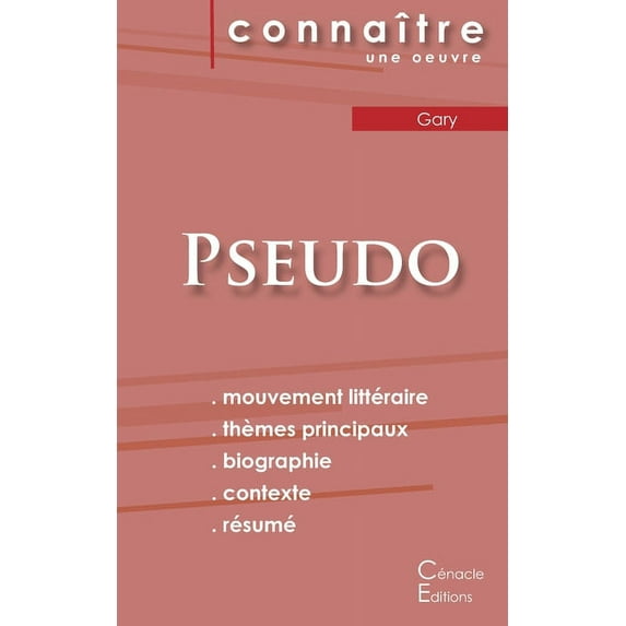 Fiche de lecture Pseudo (Analyse littéraire de référence et résumé complet), (Paperback)