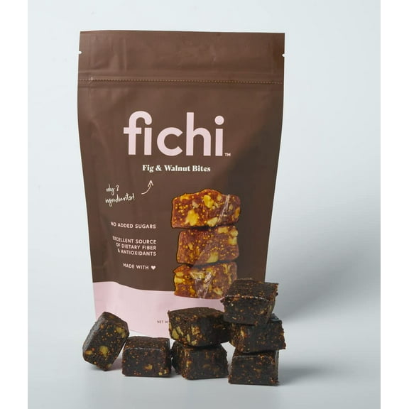Fichi Fig and Nut Bites, MDA05a Wholesome and Delicious Gluten-Free Italian Fruit and Nut Snack (One Pack, Fig and Walnut)