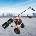 thumbnail image 1 of Fichiouy 1.7HP 1.25KW Gas Power Handheld Sweeper 2 Stroke Cleaning Driveway Turf Sweeper, 1 of 10