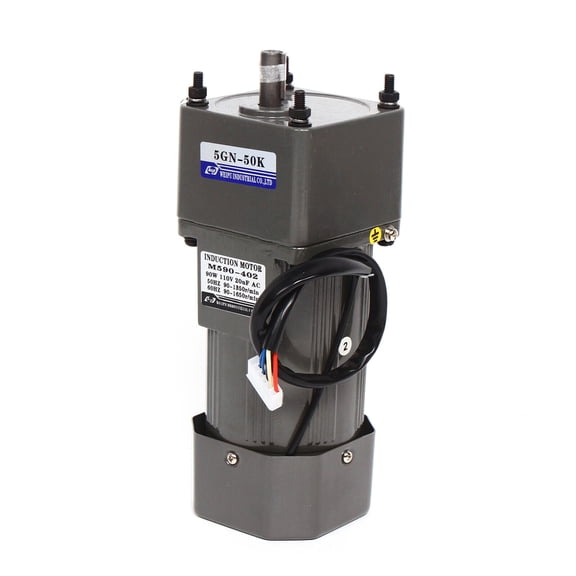 Fichiouy 110V 90W AC Gear Motor Electric Single-Phase Motor Gear Reversible Motor 0-27RPM Speed Adjustable Controller