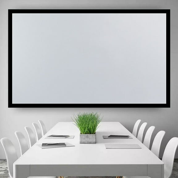 Fichiouy 135" Aluminum Frame Projector Screen Home Office Theatre HD TV Projection 16:9 New