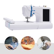 Fichiouy 2 in 1 Automatic Embroidery Machine 4" x 9.2" Embroidery Area with LCD Touch Screen Electric Computerized Sewing Machine