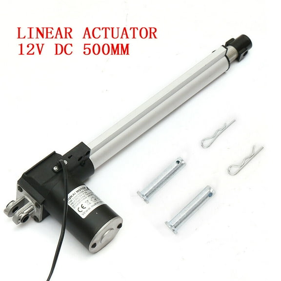 Fichiouy 20" DC 12V Linear Actuator Electric Motor 6000N Max Lift Waterproof Heavy Duty 500mm